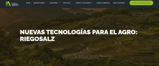 Portada Noticia Colegio Ingenieros Chile con Riegosalz Chile