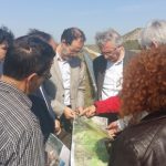 El consejero con el Departamento Técnico de Riegosalz en Pina